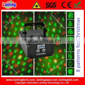8 Patterns 150mW RG DMX Christmas Laser Light Projector thumbnail-1