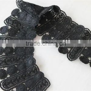 Mysterious Latest Woman Collar Designs Black Flower Pattern Neck Collar thumbnail-5