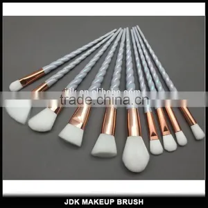Beauty Cosmetic Brush Set of 10 Customize Unicorn Shape Makeup Brushes thumbnail-3