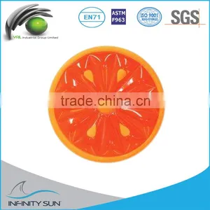 New Fruit Inflatable Pool Floating Orange Float for Summer Fun thumbnail-1