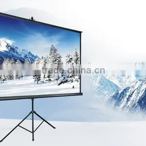 Hot Sale and Best Price 50"-200" Matte White Portable Tripod Projector Screen/outdoor Projector Screen thumbnail-1