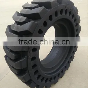 Solid Skid Steer Tires 30x10-16 33x12-16 10-16.5 12-16.5 With Apertures thumbnail-3
