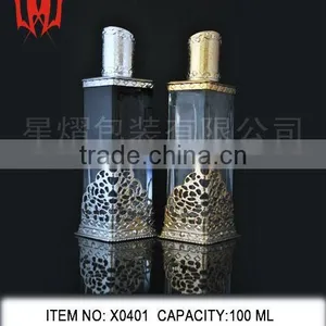 Gold and Silver Arabia Glass Bottles For Flower Essential Oil thumbnail-1