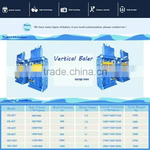 China Supplier VB-40T Waste Paper Recycling Machine for Baling Paper thumbnail-2