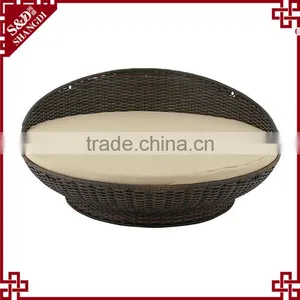 Outdoor Rattan Furniture Uniuqe Design Outdoor Waterproof Daybed thumbnail-1