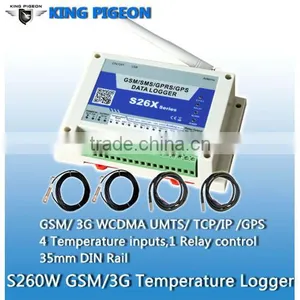 3G/GPRS Temperature Data Logger S260 Record and Alarm for Remote Monitoring Temperature, Humidity,current,voltage and so on thumbnail-1