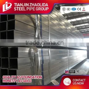 BS1387 SCH 40 60 ERW Galvanized en 10219 Square Steel Pipe for Greenhouse thumbnail-3