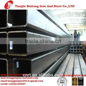 ERW Technique 50*50mm Black Square Steel Tube thumbnail-1