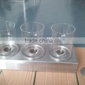 Stainless Steel Bio Ethanol Fireplace With 3 Pcs Clear Borosilicate Glass Tube thumbnail-2