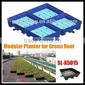 Green Roofs Planter Plastic Flower Pot for Seedings Nursery Pot Saucers thumbnail-3