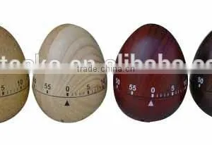 Wooden Egg Shape Mechanical Timer/kitchen Timer thumbnail-1