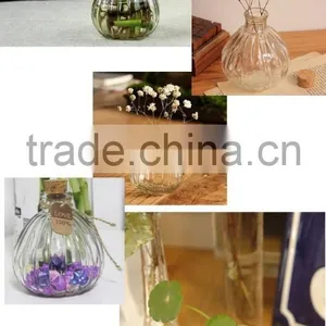 Wholesale Colored Pumpkin Shape Glass Vase With Cork thumbnail-5