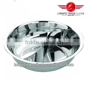 2014 Cheap Different Sizes Stainless Steel Asia Hot Pot/two Flavor Soup Pot/chafing Dish thumbnail-1