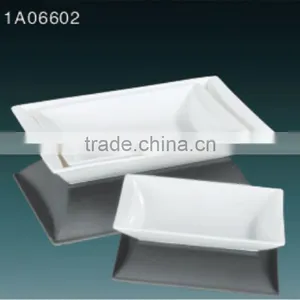 2014 Hot Sale White Ceramic Retangle Plate thumbnail-1