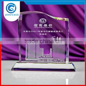 Jingyage 3d Lasered Excellent Employee Trophy Crystal Outstanding Employee Trophy Award Plaque Souvenirs thumbnail-1