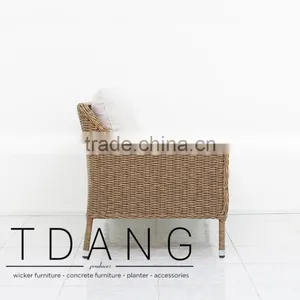 Harrison Right Hand Wicker Bench - Poly Rattan Furniture - Vietnam Outdoor Wicker Set thumbnail-4