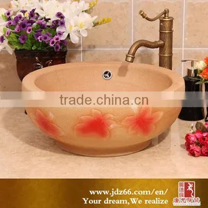 Art Ceramic Basin Bathroom Decoration Solid Surface Basin thumbnail-1