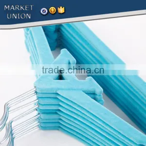 A Shape Kids ABS Plastic Velvet Antiskid Hangers Flocking Clothes Hangers With Pulley,ABS,Nylon Villi,stainless Steel Hook thumbnail-6