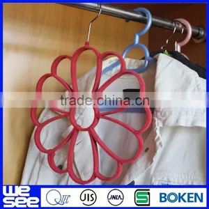 Velvet Hanger for Scarves in Rose Red thumbnail-1