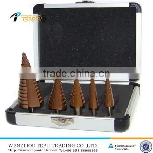 5 Pcs Cobalt Hss Big 4 to 32mm 15 Steps Bit Tool thumbnail-1