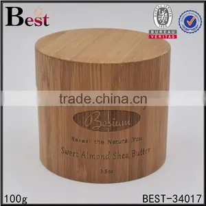 30g Bamboo Cosmetic Double Wall Plastic Jar PP Inner Jar With Bamboo Shell for Face Cream thumbnail-5