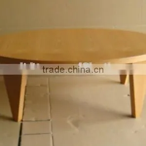 Solid Wood Coffee Table, Oval Animal Coffee Table, Tea Table thumbnail-1