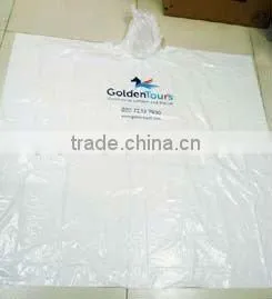Plastic Promotion Rain Poncho With Hood thumbnail-1