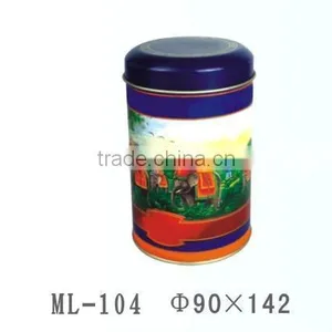 D90*142mm Round Tin Box for Tea Packaging thumbnail-1