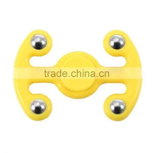 Fidget Hand Spinner Finger Toy Stress Reliever Killing Time Adults/Kids Yellow thumbnail-2