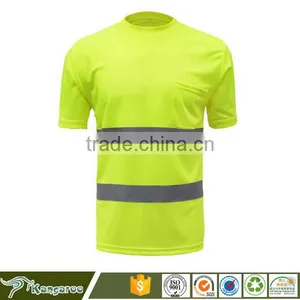 Polyester Mesh Fabric Reflective T Shirt Wholesale thumbnail-1