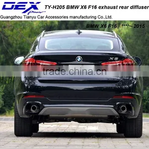 Carbon Fiber Exhaust Tip Racing Exhaust Tail Pipe PP Rear Diffuser for B~MW X6 F16 Muffler Tip thumbnail-2