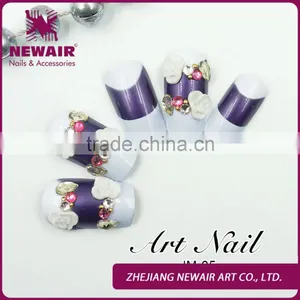 2016 Most Popular Fashion Acrylic Fingernails Nail Acrylic Tips Fake Fingernail Designs for Salon thumbnail-3