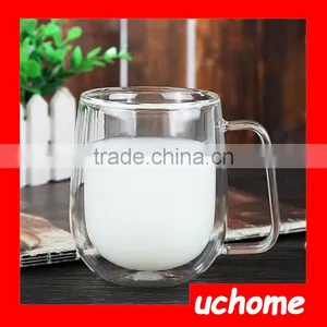 UCHOME High Quality Small Glass Mug Coffe Cup With Handle thumbnail-1