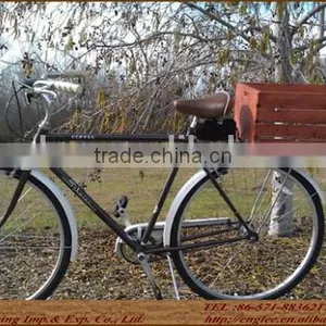 Cheap Wooden Bike Basket Looks Waterproof Wooden Crate thumbnail-2