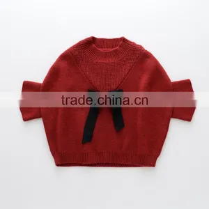 New Model Batwing Sleeve Hand Knit Childrens Baby Girls Sweater Outwear thumbnail-2