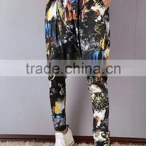 2016 New Arrival Personalized Street Trendy Women Print Hip Hop Pants thumbnail-1