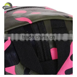 Camouflage Leather Backpack School Backpack Bag thumbnail-6