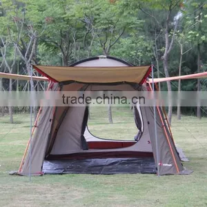 T22 Double Big Camping Tent 2 Room Family Tent 3-4 People thumbnail-4