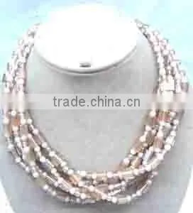 Multi Strand Bead Necklace thumbnail-1