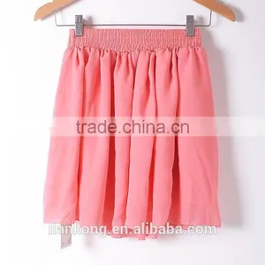 2015 Latest Hot Sell Fashion Popular Girls Chiffon Mature Women Short Skirt thumbnail-6
