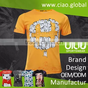 2016 Hot Sales High Quality Customized for Mens Fitness T Shirts thumbnail-1