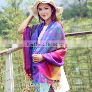 Zm51462a China Girls Scarf High Quality Ladies Pashmina Scarf thumbnail-1
