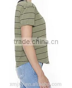 100% Cotton Regular Fitting Army Tee for Woman thumbnail-5
