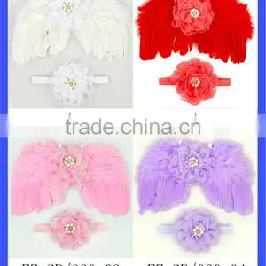 Cute Kids Hair Accessory Pink Flower Rose Wedding Newborn Baby Girl Thin Headband thumbnail-6