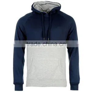 Custom Designs Two Color Plain Cotton Hoodie For Men thumbnail-5