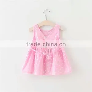 Children's Clothing Sleeveless Summer Skirt Sling Dresses Red Heart Printed Kids Model Dress thumbnail-4