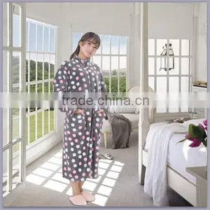 Sexy Coral Floral Robe for Women thumbnail-1