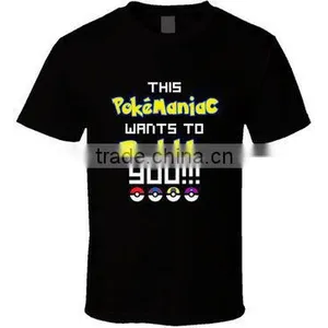 Wholesale Pokemon Go Fashion New Design T Shirt Pikachu Shirt thumbnail-4