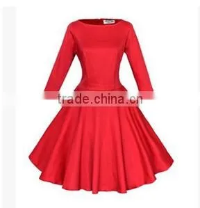 Bestdress Boutique Bestdress Celeb Formal 2015 SEVEN POINT SLEEVE O-COLLAR WAISTED BIG HEM BUBBLE DRESS Apparel Wear Online Sho thumbnail-1