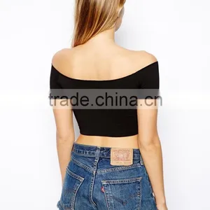 Bardot Crop Top China Products thumbnail-2